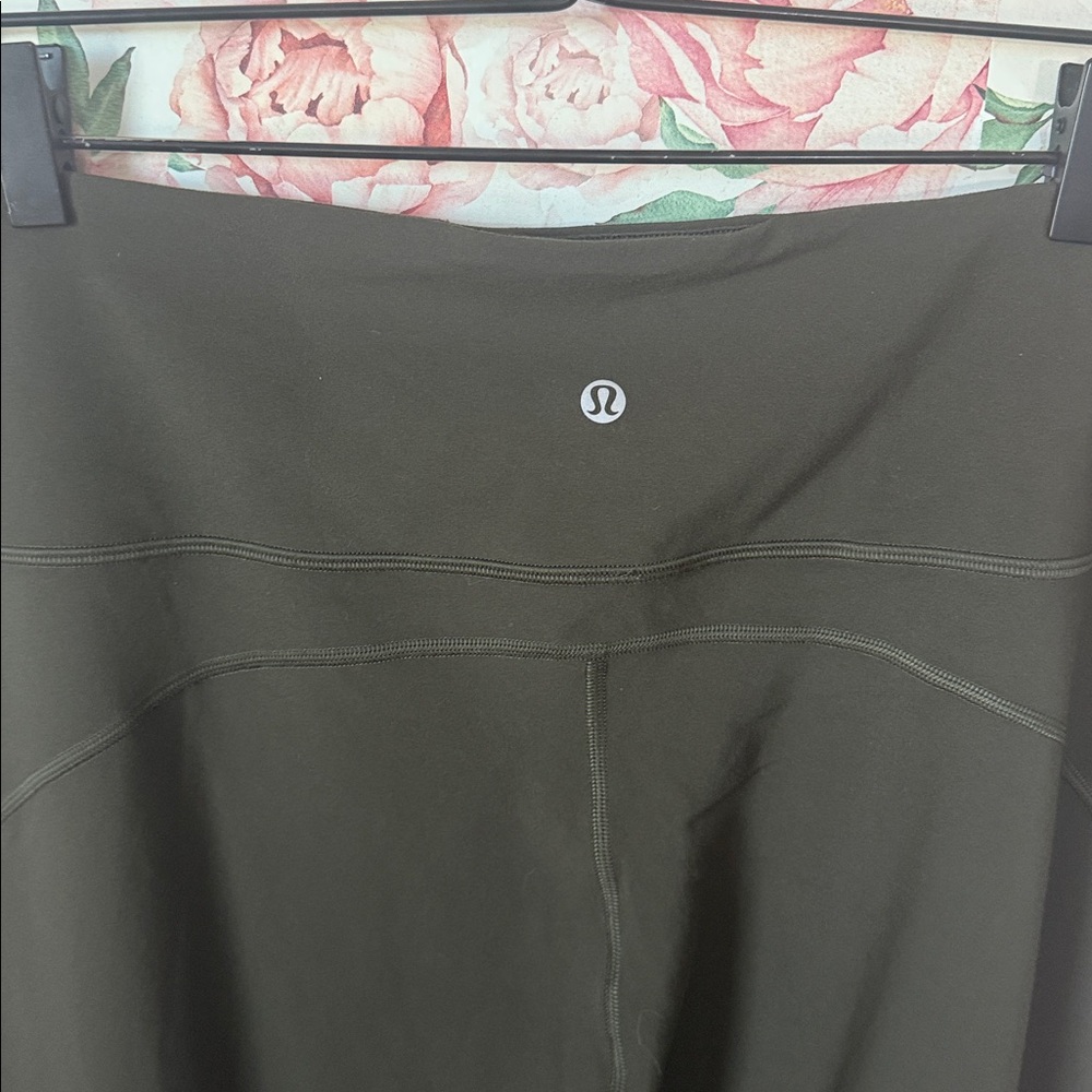 BRAND NEW! Lululemon Dark Olive Super-High-Rise Flared Pants - Picture 5 of 6